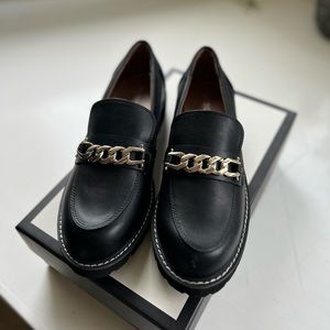 BCBGeneration Tinaa black and silver loafers - brand new